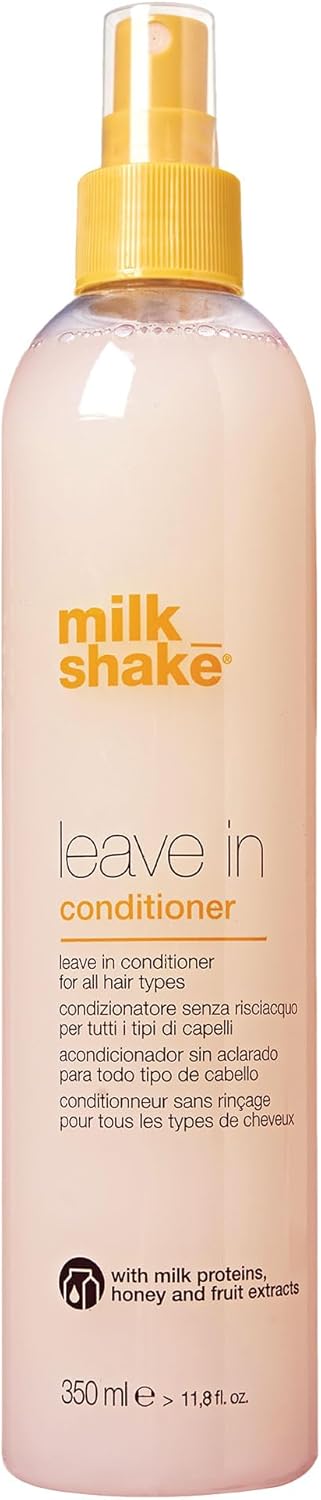 milk shake Leave-In Conditioner Spray Detangler for Natural Hair - Protects Color Treated Hair and Hydrates Dry Hair For Soft and Shiny Straight or Curly Hair, 11.8 Fl Oz