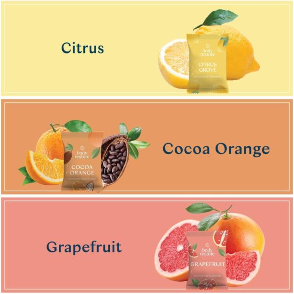 Body Restore Shower Steamers Aromatherapy 6 Pack - Galentines, Valentines Day Gifts for Her and Him, Birthday Gifts for Mom, Best Friend, Travel Essentials, Stress Relief, Self Care - Citrus