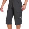 Men's Outdoor Hiking Shorts Quick Dry Stretchy 3/4 Capri Pants Cargo Shorts Male