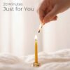 30 Mindful Meditation Candles - Refill Set for 1 Month Supply, Thirty Days of Mediation Prayer Reflection - Candle Holder Not Included