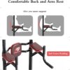 Wesfital Pull Up Bar Power Tower Dip Bar Station Dip Stand Multi-Functional Workout Equipment Strength Training Machine for Men Women Home Gym