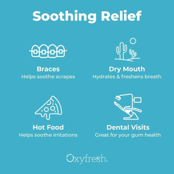 Oxyfresh Premium Pro Relief Dental Gel with Zinc –Infused with Aloe Vera, Chamomile and Xylitol – Dentist Recommended to Help Soothe Gum Tissue. 4 oz.