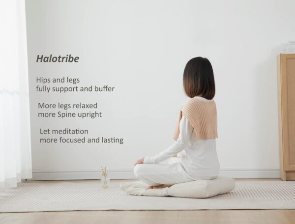 Meditation Cushion,Meditation Pillow and Zabuton 2-in-1 Portable Design(50 * 70CM).