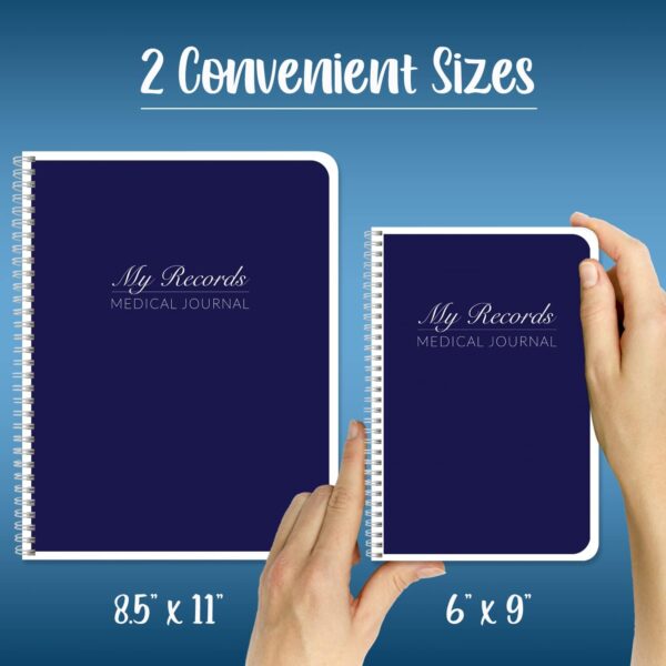 BookFactory Personal Medical Journal My Medical History Logbook Daily Medications Log Book Medicine, Treatment, Doctor Visit Tracking Records - Wire-O, 100 Pages 6" x 9" (JOU-100-69CW-PP-(Medical))
