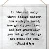 Yoga Decor Sign, Inspirational Buddha Meditation Decor for Home Zen Room, Studio Yoga Decoration for Bedroom Office, Spiritual Gifts for Women Meditation Lover Yoga Lover Yoga Instructor Teacher