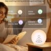 Syrinx Breathing Light Therapy Lamp - for Stress Relief & Relaxation LED Meditation Light with Breathing Guide for Focus & Deep Breathing Exercises