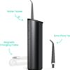 quip Water Flosser with Replacement Tip - Cordless Water Flosser with Adjustable Pressure - Teeth Cleaner Pick with 360 Degree Rotating Replaceable Tip, Rechargeable Water Dental Pick - All-Black