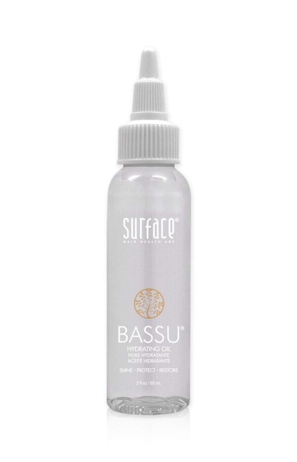 Surface Hair Bassu Hydrating Oil: Hair Oil with Flax Seed, and Aloe Vera, Moisturize and Hydrate Repair Damaged Hair, Color Safe, 2 Fl Oz