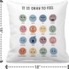 Nogrit Classroom Calming Corner Decor Calm Down Corner Supplies Counseling Office Must Haves Throw Pillow Cover 18X18, Mental Health Decor for Therapy Office Decor Must Haves Therapist Gifts