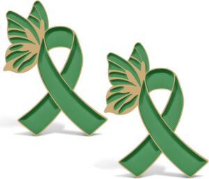 For Ribbon Pin Awareness Items There is Hope Enamel Lapel Pin Love Brooch Badge for Backpacks Hats Bags Clothes Decoration