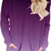 onlypuff Women's Pocket Shirt Graphic Tunic Tops Sweatshirts