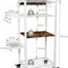Yoga Mat Storage Rack with Wheels, 3 Tier Home Gym Workout Equipment Organizer for Dumbbells, Kettlebells, Foam Rollers
