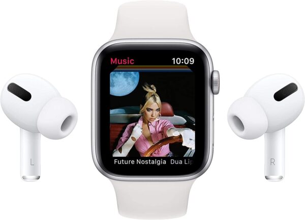Apple Watch SE (GPS, 40mm) - Space Gray Aluminum Case with Black Sport Band (Renewed)