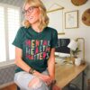 LOTUCY Mental Health Matters T Shirt Women Funny Therapist Psychologist Tee Shirt Human Brain Illness Awareness Tops