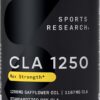 Sports Research CLA - 1250mg with Active Conjugated Linoleic Acid for Men and Women | Non-GMO, Soy & Gluten Free - 95% (180 Softgels)…