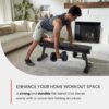 Finer Form Gym Quality Foldable Flat Bench for Multi-Purpose Weight Training and Ab Exercises - Free PDF Workout Chart Included