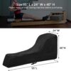 Rowing Machine Cover Fitness Equipment Cover Peotection for Sports Equipment Indoor or Outdoor Use 95" L x 24" W x 40" H Black