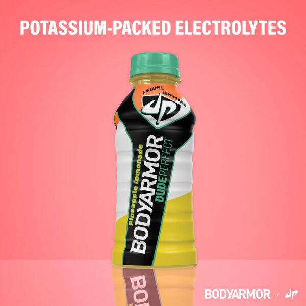 BODYARMOR Sports Drink Dude Perfect Pineapple Lemonade, 12 fl oz, 24 Pack