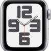 Apple Watch SE (2nd Gen) [GPS 40mm] - Silver Aluminum Case with Storm Blue Sport Band, S/M (Renewed)
