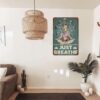 61U0BXfFYdL._AC_SL1080_.jpg Retro Yoga Girl Tin Sign Wall Decor Just Breathe Yoga Funny Inspirational Quote Wall Art Vintage Yoga Girl Tin Sign For Home Living Room Dorm Gym Wall Decor Idea Gifts For Family Friends 8x12 Inch