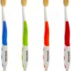 MOUTHWATCHERS Dr Plotkas Extra Soft Bristle Flossing Toothbrush Manual Soft Toothbrush for Adults, Ultra Clean Toothbrush, Good for Sensitive Teeth and Gums, Variety 4 Pack, Colors May Vary