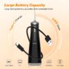 Water Dental Flosser Teeth Pick Cordless Oral Irrigator with 300ml 5 Tips 4 Modes USBCharger Portable Travle Irrigation Cleaner IPX7 Electric Irrigador Dental for Teeth Cleaning (Black)