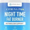 PM Night Time Weight Loss Supplement for Men & Women- Natural Weight Loss Pills Infused with Ashwagandha, Lemon Balm, 5-HTP - Appetite Control Night Time Fat Loss Pills - 60 Capsules