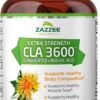 Zazzee High Potency CLA 3600, 180 Softgels, 3600 mg per Serving, Conjugated Linoleic Acid from Safflower Oil, Concentrated and Standardized, 60 Day Supply, Non-GMO and Made in The USA
