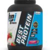 BPI Sports Best Protein – 100% Whey Protein Blend – Muscle Growth, Recovery, Meal Replacement – No Maltodextrin, No Fillers – Gluten Free – For Men & Women – Strawberries and Cream – 5.2 Pounds