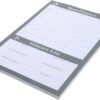 Weekly Meal Planner Notebook Tearable Household Diet Journal for Food Lists & Grocery Planning 1 Book of Calendar for Meal Prep & Healthy Eating