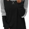 Angerella Women's Casual Loose Fit Pocket Shirts Printed Tops