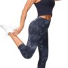 THE GYM PEOPLE Tummy Control Workout Capris Leggings with Pockets High Waist Athletic Yoga Pants for Women Running Hiking