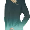 Angerella Women's Casual Loose Fit Pocket Shirts Printed Tops