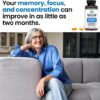 NeuroQ Memory & Focus - Boosts Cognitive Performance & Healthy Brain Function - Neuroprotective Formula by Dr. Dale Bredesen - Gotu Kola Ginkgo Phosphatidylserine Coffee Fruit & Propolis - 60 Capsules