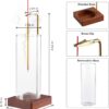 1 Pack Incense Holder for Sticks, Insence-Stick Holder Ash Catcher with Removable Glass [Anti-Ash Flying], Mess-Free Incense Burner Holder, Perfect for Meditation Yoga Relaxation, Home Decor