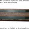 The Zen Den signs Room Decor Meditation in Progress Wall Hanging Sign,Inspirational Wooden Door Plaque for Yoga Studio Bedroom Decoration (Brown)