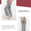 Women's Hiking Cargo Pants Quick Dry Lightweight Joggers with Multiple Zipper Pockets Adjustable Cuffs for Travel