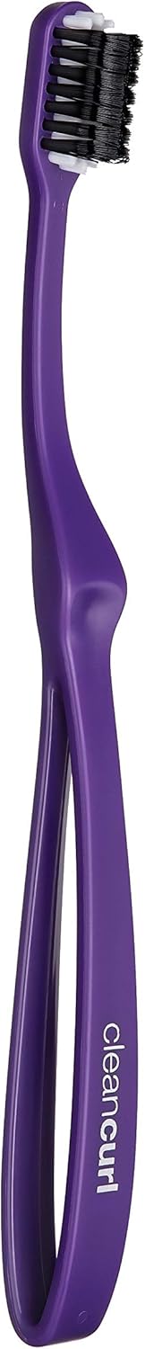 CleanCurl 3D Toothbrush - 3-Sided Toothbrush Ideal for Adults, Kids, Special Needs, Elderly - Soft Bristle Toothbrush Perfectly Cleans Teeth, Implants & Gum Line