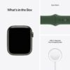 Apple Watch Series 7 [GPS + Cellular 45mm] Smart Watch w/Green Aluminum Case with Clover Sport Band. Fitness Tracker, Blood Oxygen & ECG Apps, Always-On Retina Display, Water Resistant