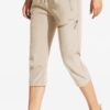 MOCOLY Women's Cargo Hiking Pants Elastic Waist Quick Dry Lightweight Outdoor Water Resistant UPF 50+ Long Pants Zipper