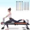 Pilates Reformer,Dpiolrcag Foldable Pilates Machine & Equipment for Home Use and Gym Workout, Suitable for Advanced and Beginners Users, Up to 250 lbs Weight Capacity