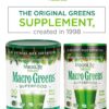 MacroLife Naturals Macro Greens Powder 38 Superfood Probiotic Antioxidant Enzyme & Herbal Supplement Immunity Energy Cleanse - Non-GMO Vegan Gluten-Free Dairy-Free - 10oz (30 Servings)