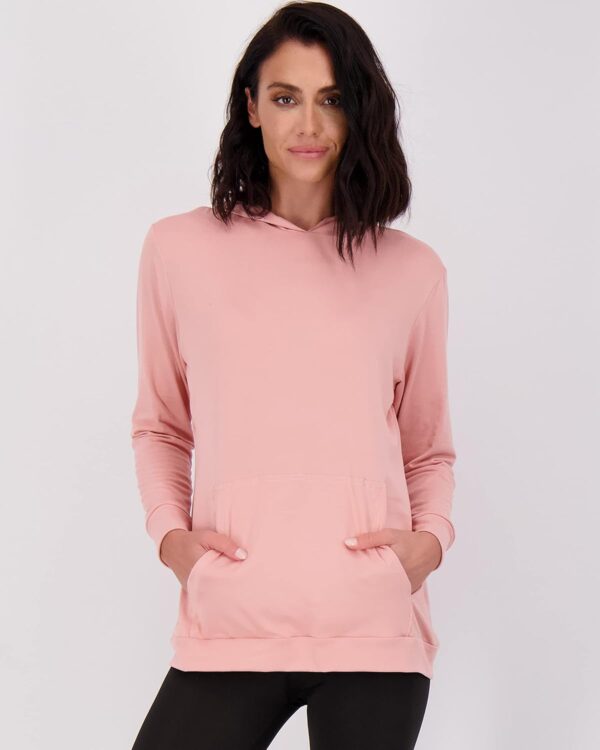 Real Essentials 3 Pack: Women's Dry Fit Long-Sleeve Hoodie Pullover Sweatshirt Pocket - Active Lounge (Available In Plus)