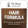 Dr. Berg All-in-One Vitamins for Hair, Skin, & Nails - Advanced Formula with Biotin, Saw Palmetto, DHT Blocker, & Trace Minerals - 90 Veg Capsules