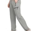 Women's Hiking Cargo Pants Quick Dry Lightweight Joggers with Multiple Zipper Pockets Adjustable Cuffs for Travel