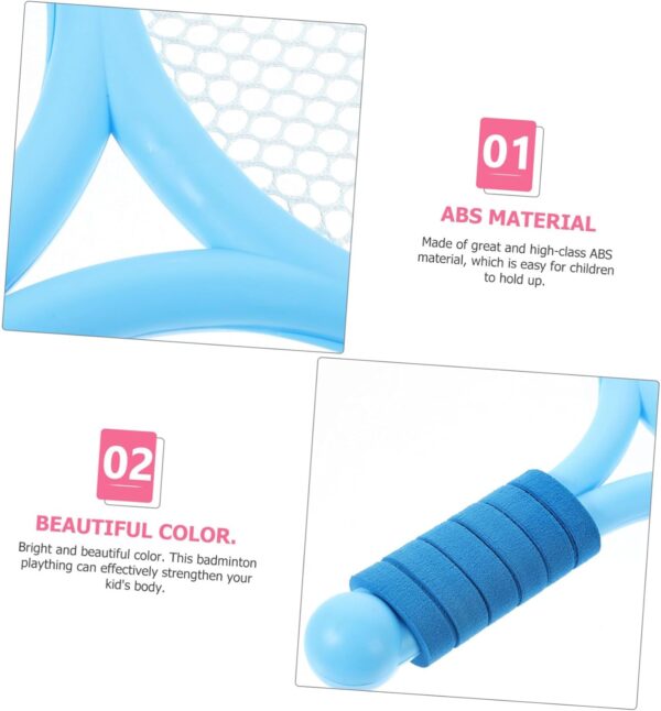 2pcs Cartoon Style Tennis Racket for Fun Outdoor Fitness Equipment for for Playing and Random Color