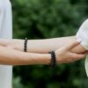 Karelian Heritage Regular Shungite Bracelet and Sphere Set for Crystal Root Chakra Balancing Reiki | Raw Stone Bracelet and Sphere Set | Relaxation Gift Set for Meditation S009