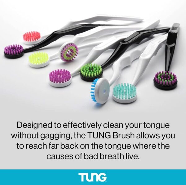 Tung Tongue Gel | Fresh Mint Tongue Cleaning Paste | Bad Breath and Halitosis | Mouth Odor Eliminator | Use with Tongue Brushes & Scrapers | Made in America (2 Pack)