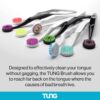 Peak Essentials | TUNG Natural Brush & Gel Kit | Tongue Cleaner for Adults | Tongue Scraper to Fight Bad Breath and Halitosis | Mouth Odor Eliminator | Fresh Mint | Made in America (Starter Pack)