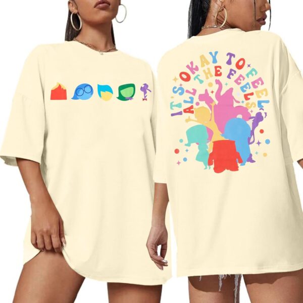 KIDDAD Every Day Emotions T-Shirt for Women Mental Health Matter Shirt Funny Therapist Psychologist Tee Top